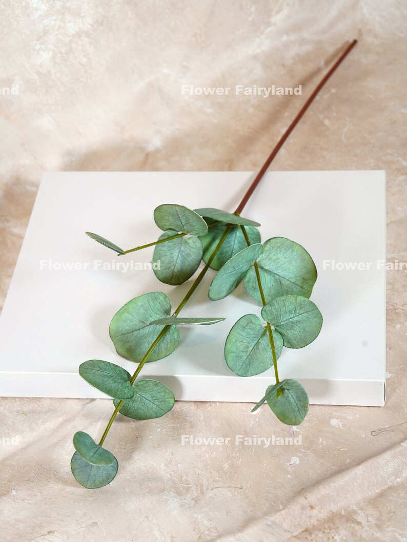 Real Touch Faux Eucalyptus Stem High Quality Artificial Etsy