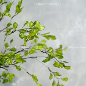 39 Decorative Leaf Stem Artificial Plant Wedding/Home Decoration Gifts Green image 6