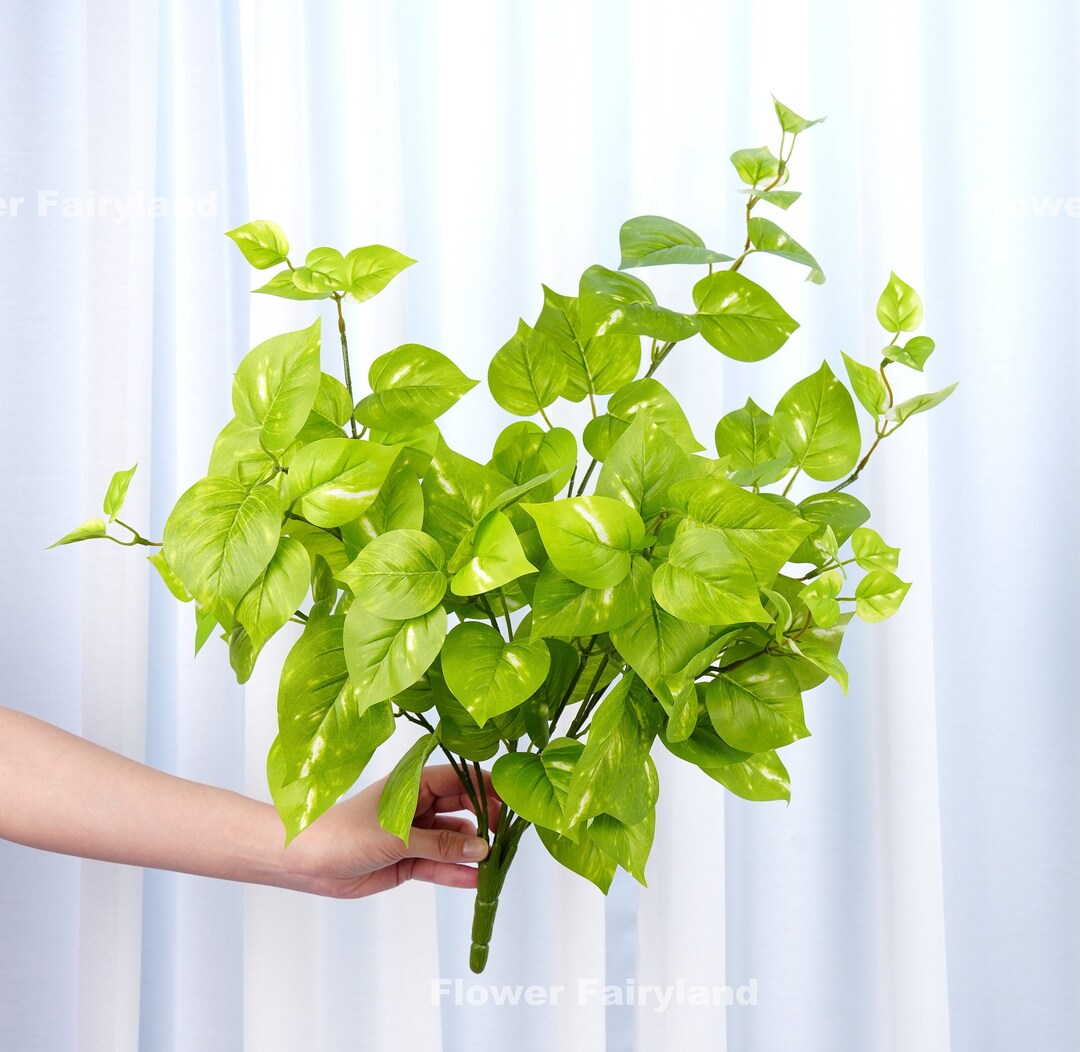 24 Faux Golden Pothos Plant High Quality Artificial Plant DIY Greenery