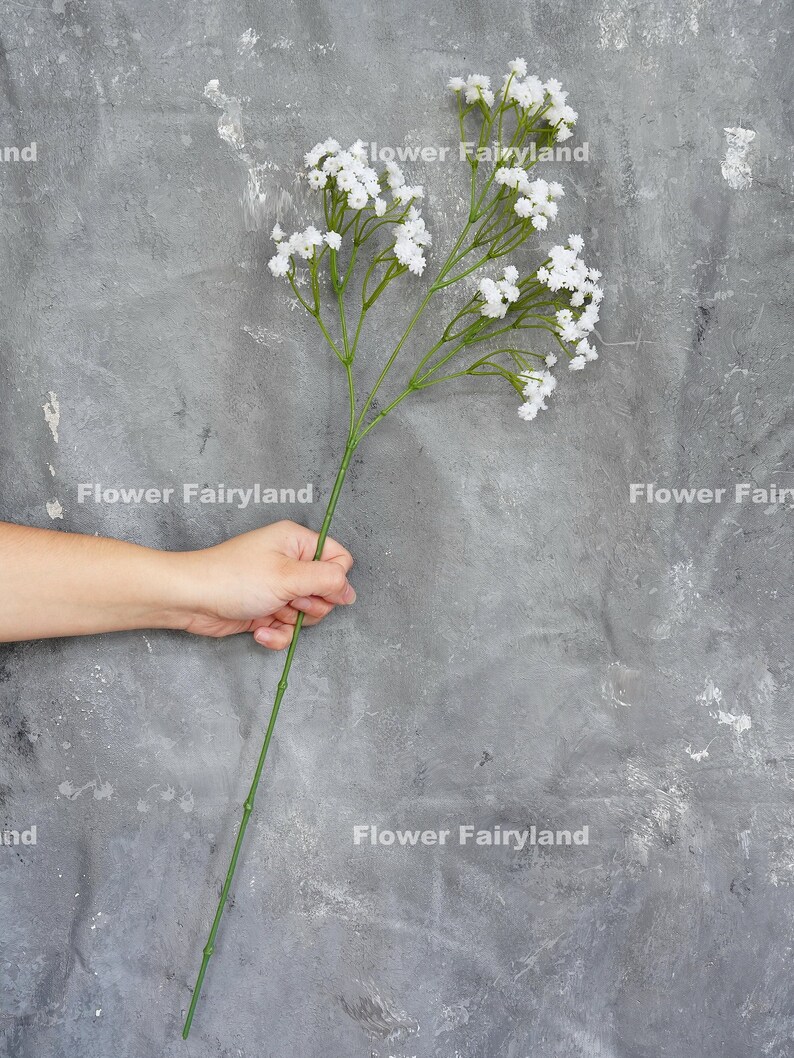 27 Faux Baby's Breath Stem Artificial Flower Etsy