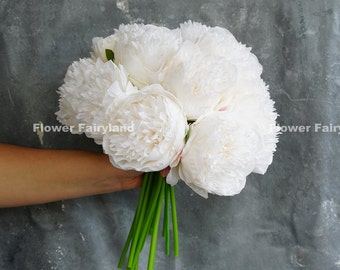 5 Stems Peony Bouquet | Artificial Flower | DIY | Floral | Wedding/Occasion/Home Decoration | Gifts - Multi-color