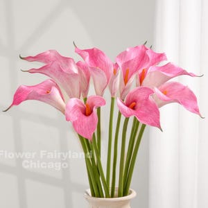 20&quot; Natural Touch Faux Calla Lily - Artificial Flower - Pink