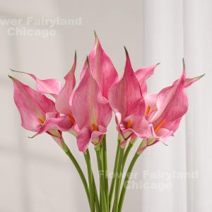 24&quot; Natural Touch Faux Calla Lily - Artificial Flower - Pink