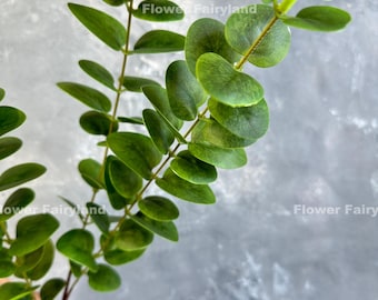 Faux Eucalyptus Branch - Artificial Plant - Green