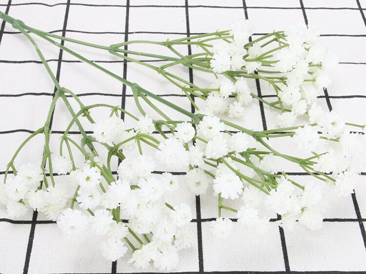 27 Faux Baby's Breath Stem Artificial Flower Etsy