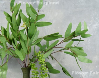 32" Real Touch Seeded Eucalyptus Branch | High Quality Artificial Plant | DIY Greenery | Floral | Wedding/Home Decoration | Gifts