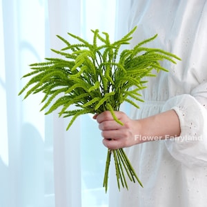 Faux Amaranth Green Tails Small Bundle | High Quality Artificial Plant | DIY Floral | Greenery | Wedding/Home Decoration | Gifts