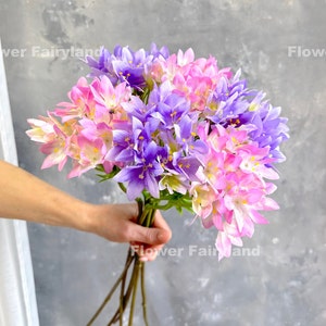 29” Faux Agapanthus Africanus - Lily of the Nile Bloulelie - Artificial Flower - Pink