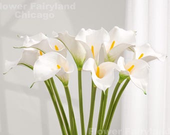 20" Natural Touch Faux Calla Lily - Artificial Flower - White