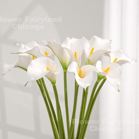 20" Natural Touch Faux Calla Lily - Artificial Flower - White