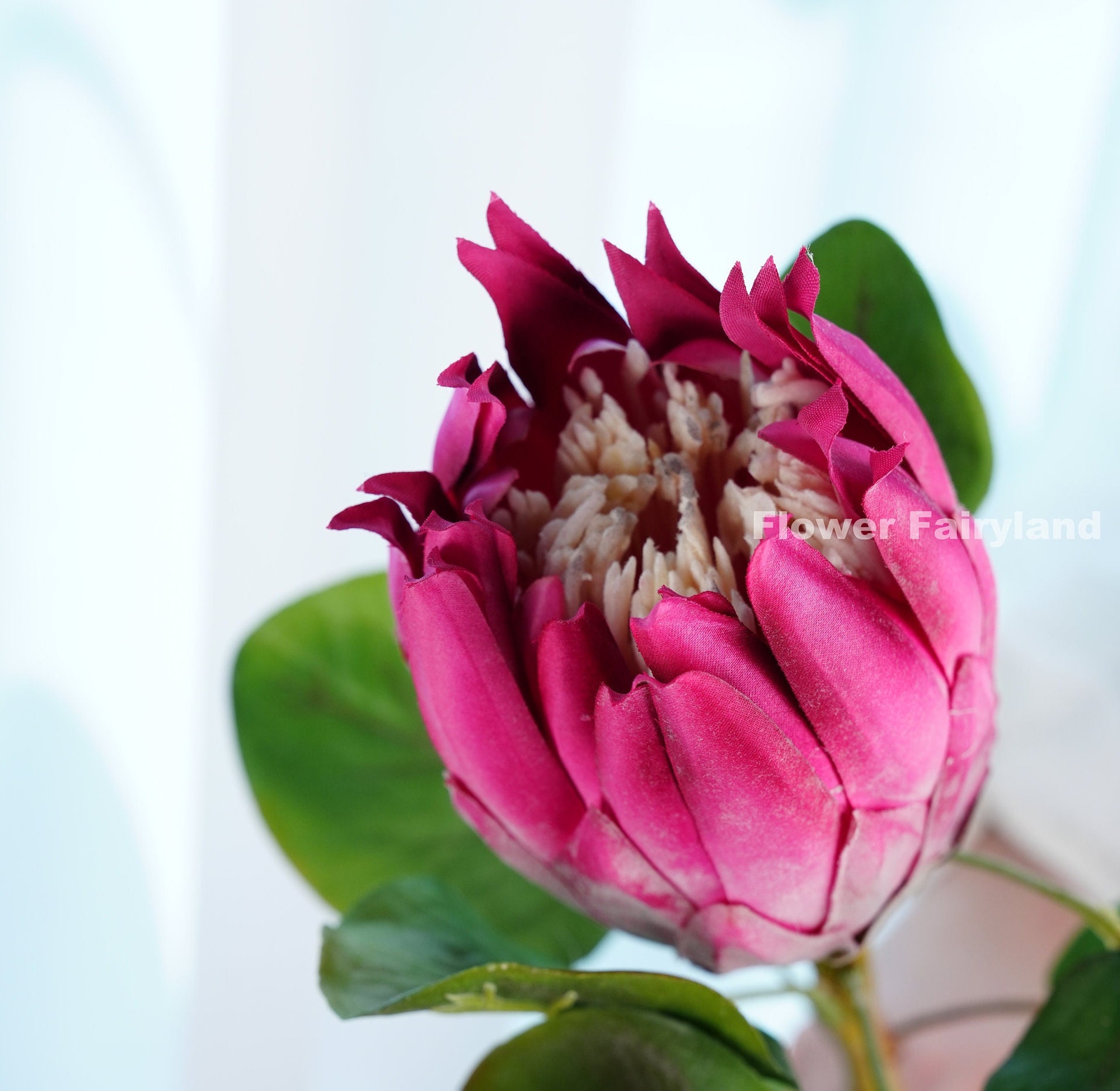 Faux King Protea Stem Artificial Flower Large Size Etsy