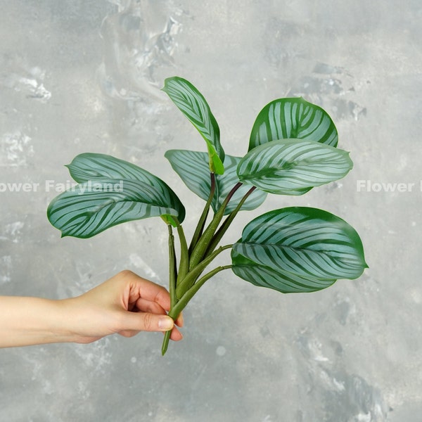 Faux Calathea Orbifolia Plant | Artificial Plant | Wall/Pot/Home Decoration | DIY Greenery | Floral | Gifts