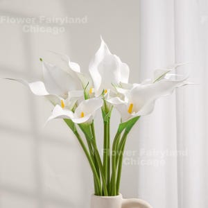 24&quot; Natural Touch Faux Calla Lily - Artificial Flower - White