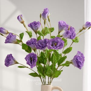 Real Touch Lisianthus - Artificial Flower - Purple