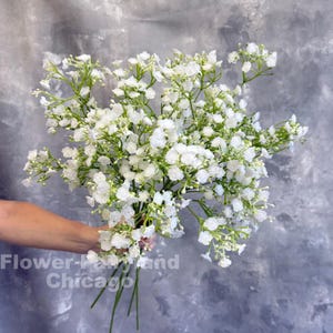 27" Faux Baby's Breath Branch - Artificial Flower - White