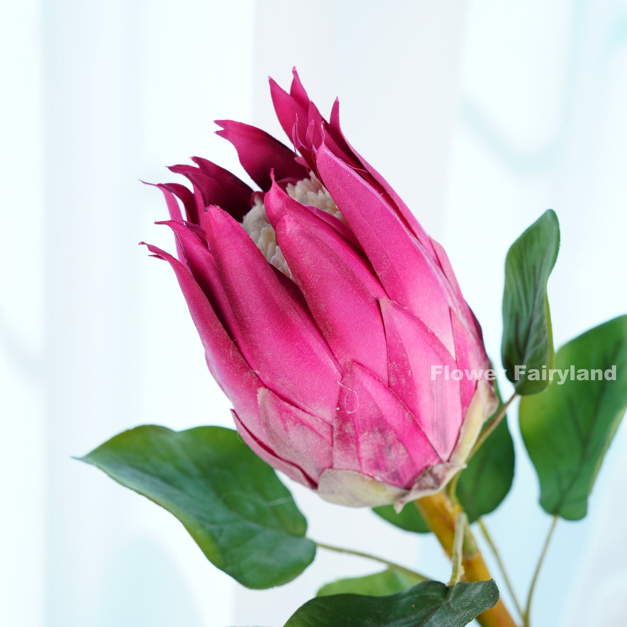 Faux King Protea Stem Artificial Flower Large Size Etsy