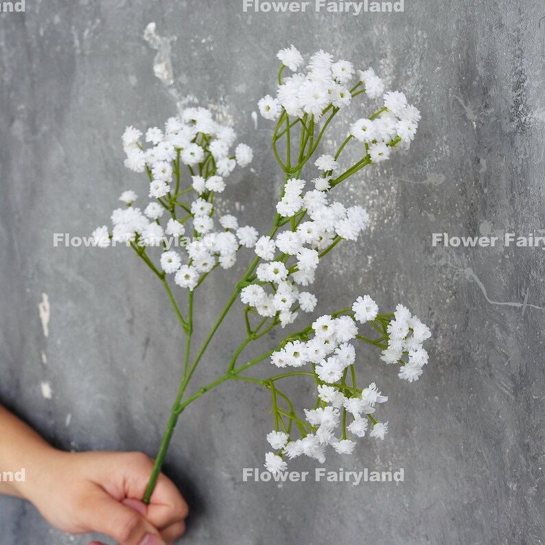 27 Faux Baby's Breath Stem Artificial Flower Etsy