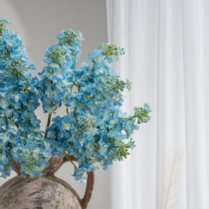 Real Touch Lilac - Artificial Flower - Aqua Blue