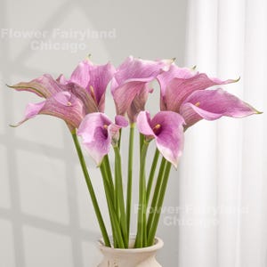 20&quot; Natural Touch Faux Calla Lily - Artificial Flower - Light Purple