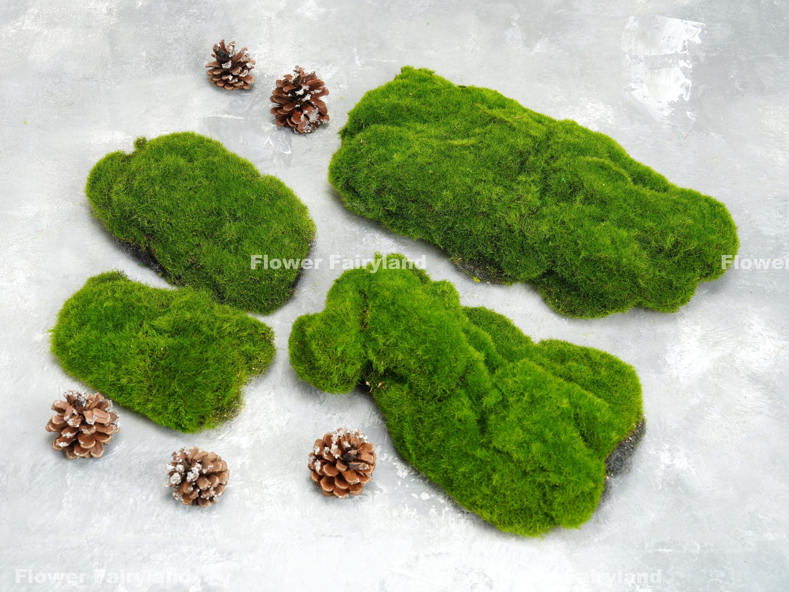 Artificial Moss for Terrarium - Faux Moss for Terrarium Decor - Model Making