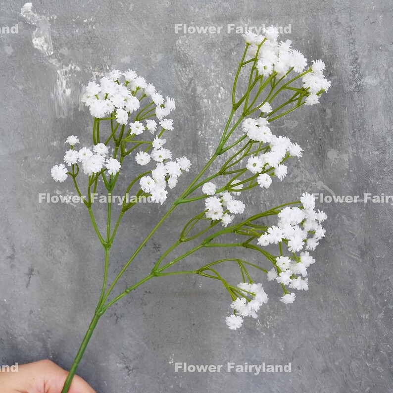 27 Faux Baby's Breath Stem Artificial Flower Etsy