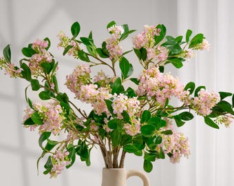 Faux Lilac Branch - Artificial Flower - Light Pink