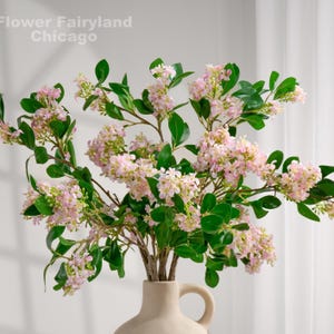 Faux Lilac Branch - Artificial Flower - Light Pink