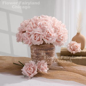 Real Touch Rose Bouquet - Artificial Flower - Pale Pink