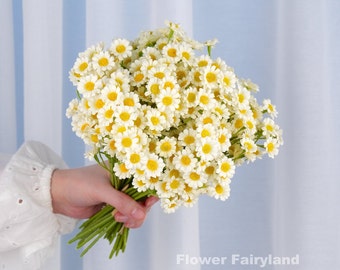 Pacchetto camomilla/fiore artificiale/fai da te/matrimonio/decorazione domestica/regali - bianco brillante