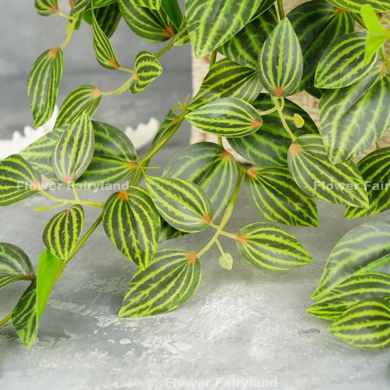 18 Faux Tradescantia Hanging Plant Artificial Plant Etsy