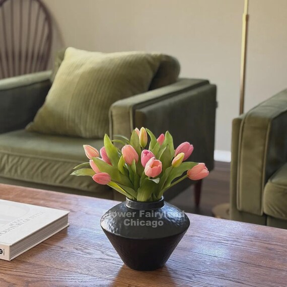 7 Stengel knstliche Tulpen-Bndel - knstliche Blume - gelb - Etsy.de