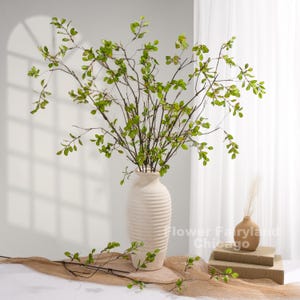 Haste de folha decorativa de 39&quot; | Planta artificial | Vegetação faça você mesmo | Centro de mesa | Decoração de casamento/casa | Presentes - Verde