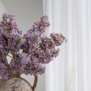 Real Touch Lilac - Artificial Flower - Pastel Purple