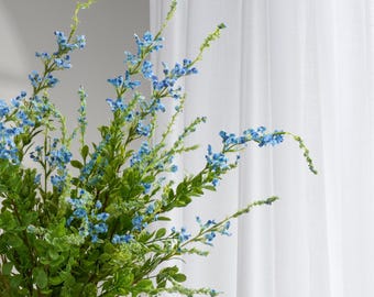 32" Faux Sage Plant Branch - Artificial Plant - Blue