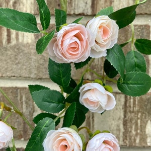 72" Mini Rose Garland | Artificial Flower Garland | Hanging Vine | Wall ...