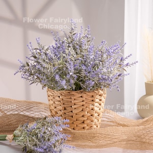 フェイクラベンダー小束 | 造花 | センターピース | DIY | 花飾り | 結婚式/ホームデコレーション | ギフト - パープル