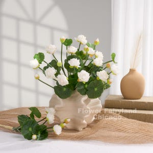 Faux Micro Lotus Small Bundle - Artificial Flower - White