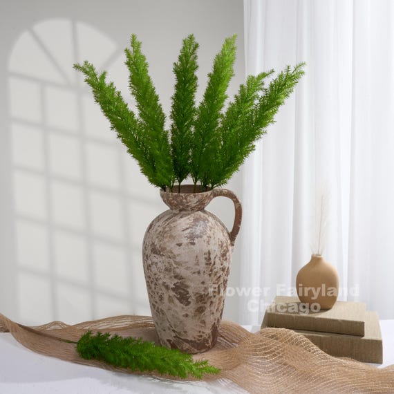 Faux Foxtail Fern Stem - Sprenger's Asparagus - Artificial Plant