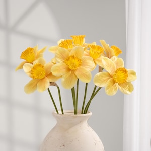 Faux Daffodil | Artificial Flower | DIY | Floral | Centerpieces | Wedding/Occasion/Home Decors | Gifts - Multi-color