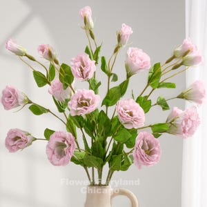 Real Touch Lisianthus - Artificial Flower - Pale Pink
