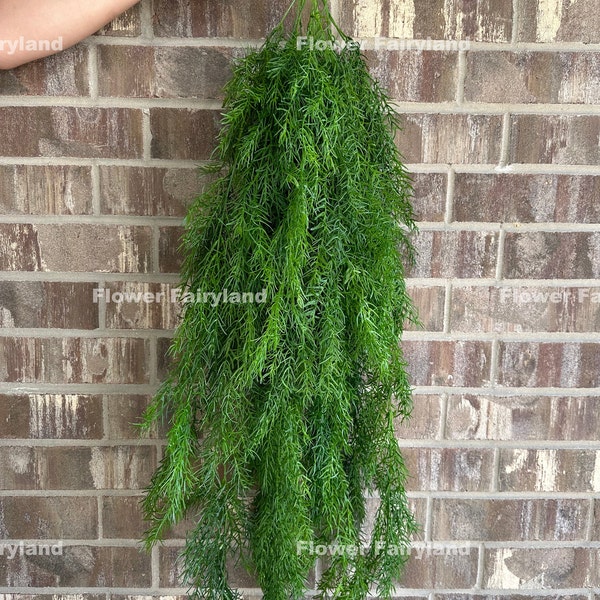 42" Faux Pine Needles Wall Hanging Plant Vines | Artificial Plant | Wall/Pot/Home Decoration | Gifts  - Green