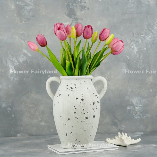 5 Stems Faux Tulip High Quality Artificial Flower Etsy