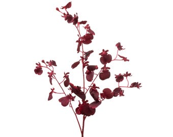 Faux Dancing Lady Orchid - Artificial Flower - Burgundy
