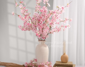 42“ Faux Cherry Blossom - Artificial Flower - Pink