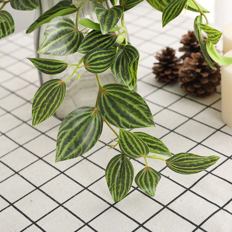 18 Faux Tradescantia Hanging Plant Artificial Plant Etsy