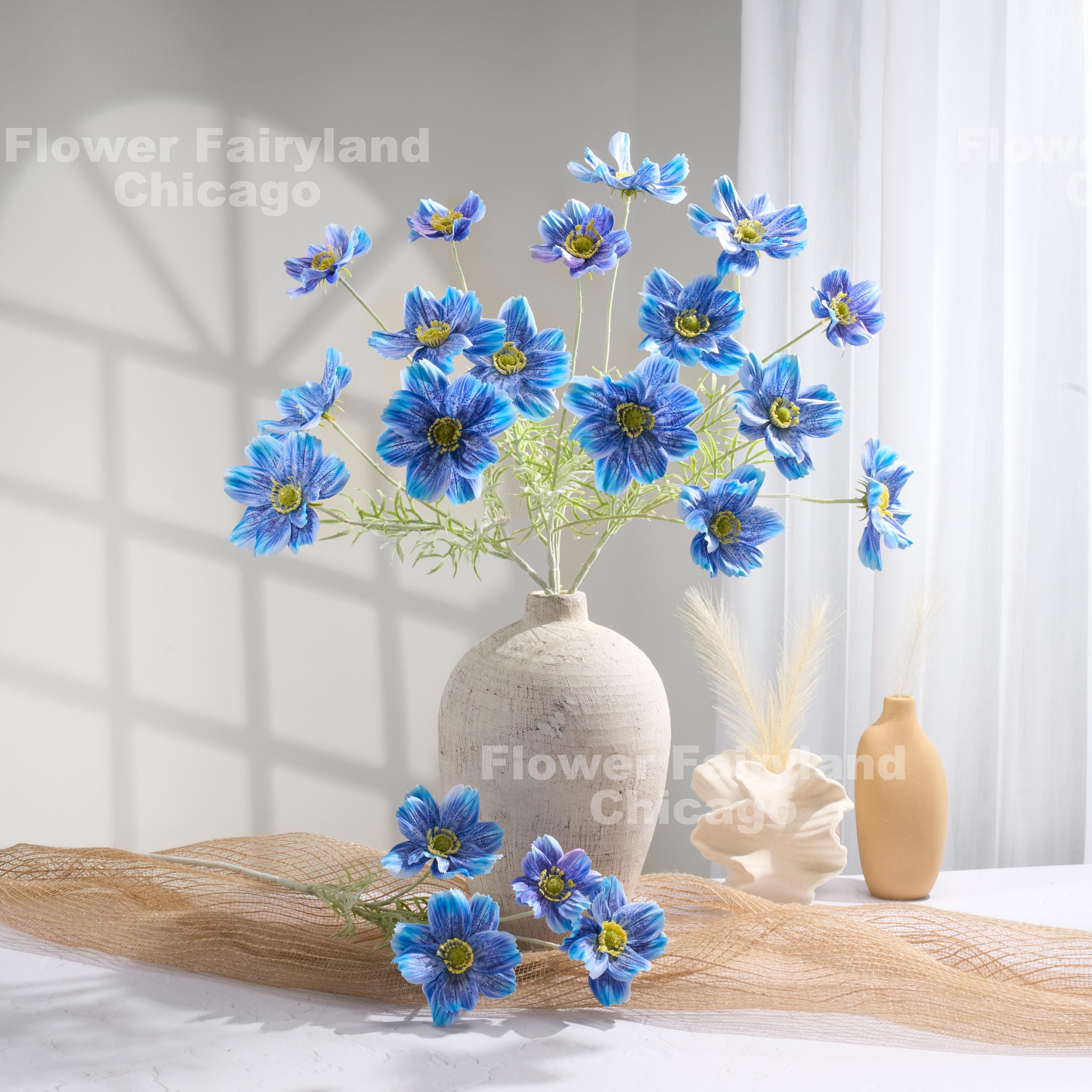 Blue Cosmos Flower - Etsy