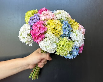 Small Hydrangea Bouquet | Small Hydrangea Stem | Artificial Flower | DIY | Floral | Wedding/Home Decoration | Gifts - Multi-color