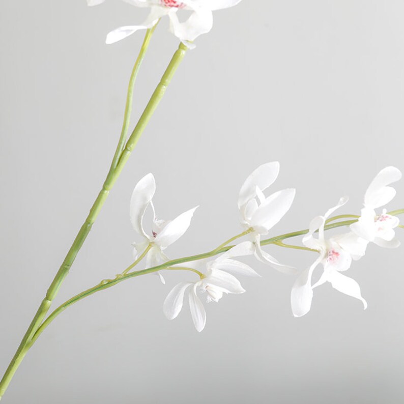 44 Faux Dendrobium Orchid Stem Artificial Flower Etsy