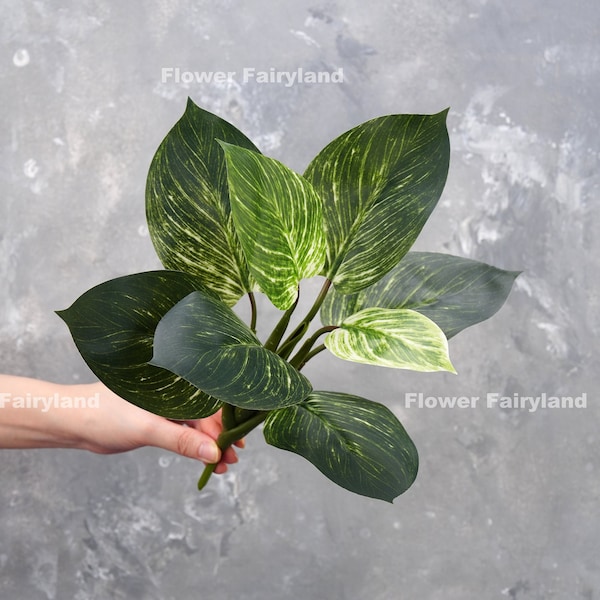 Faux Philodendron Plant | Artificial Plant | Wall/Pot/Home Decoration | DIY Greenery | Floral | Gifts