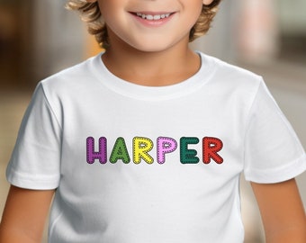 Custom Name Kids Tshirt, Personalized Children's Shirt, Customized Kids Shirt, Kids Name Print Tee, Gift For Kids, Toddlers, Baby Bodysuit